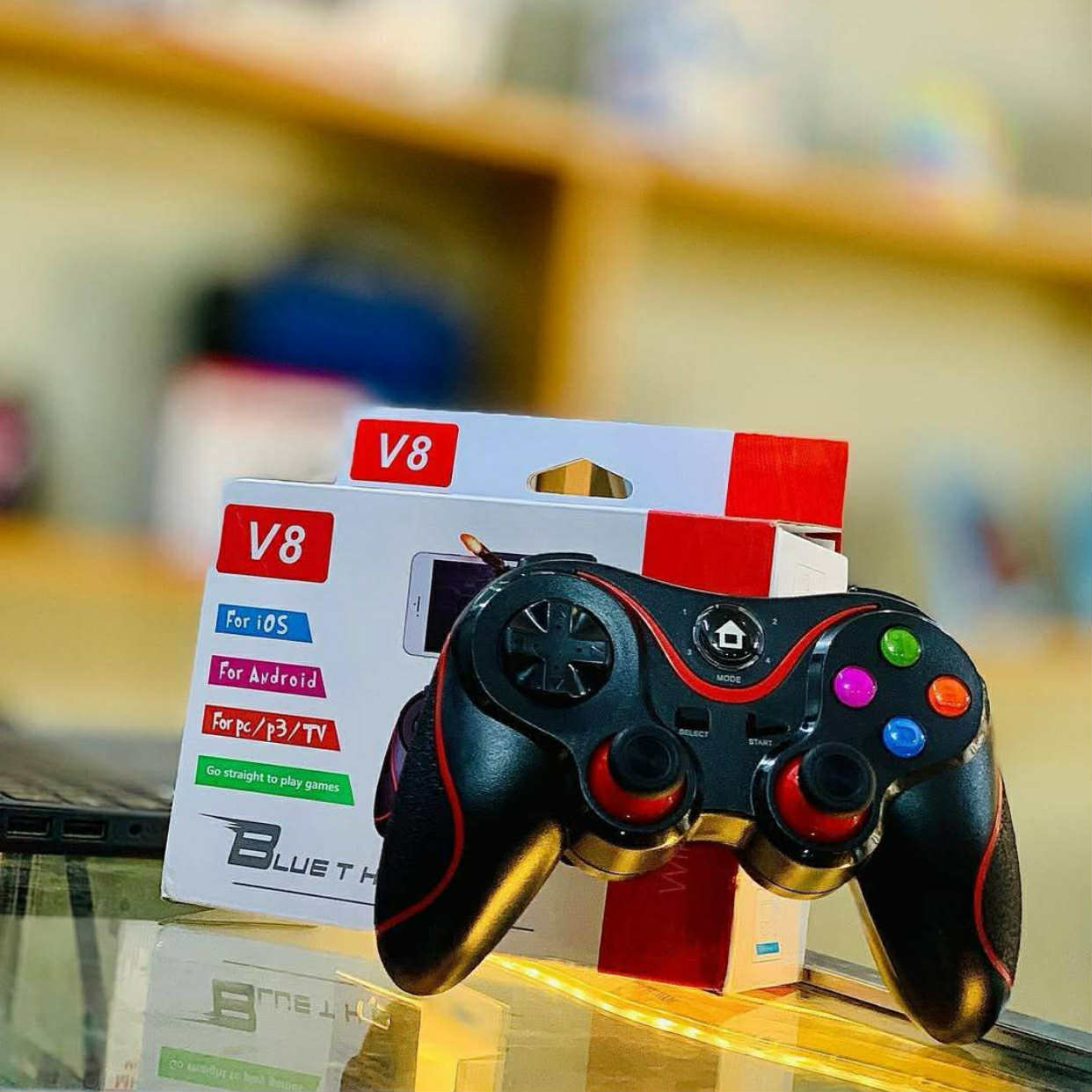 FlexPlay™ _ Manette Bluetooth sans fil - Support smartphone Android & iOS